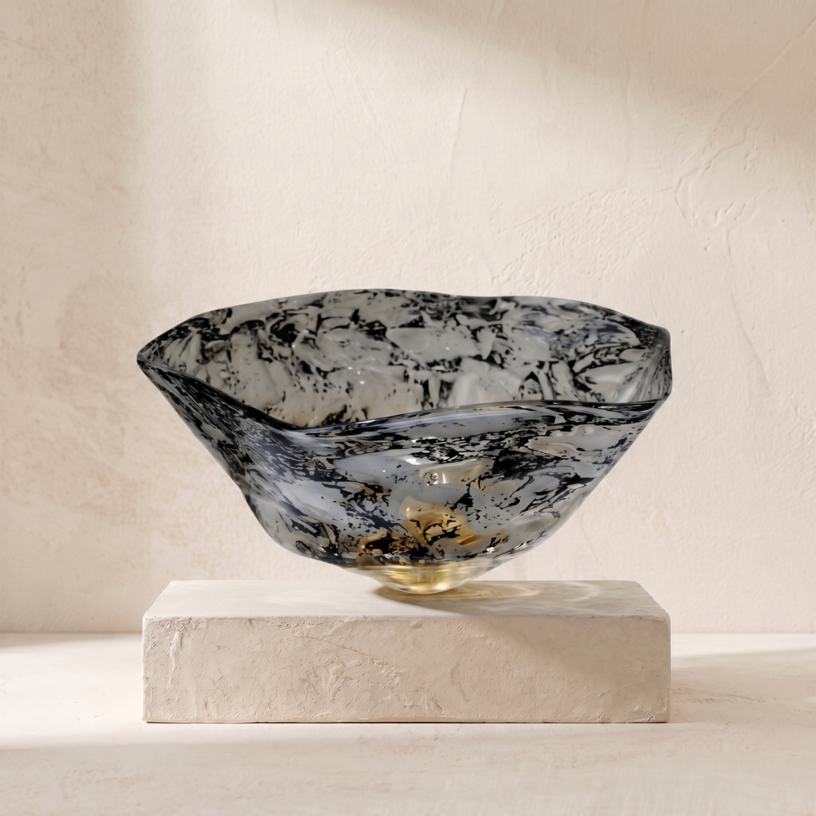 Coupe marbré noir & or — REF#78003